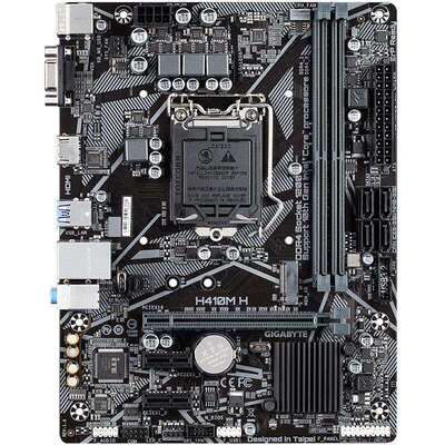 技嘉主板H410M-H 台式机电脑PC主板适用英特尔十代CPU i3 10100