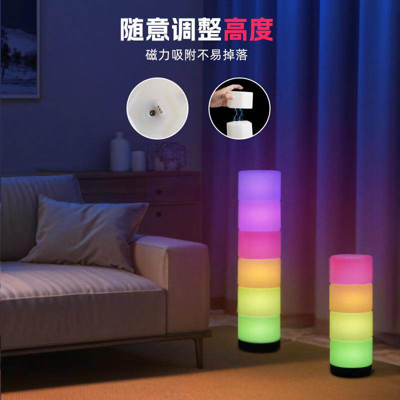 跨境热卖氛围灯电竞拾音APP遥控2025新款卧室电脑桌面幻彩LED台灯