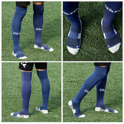 ATHLETA阿仕利塔足球袜男长筒过膝防滑毛巾底女儿童小学生训练袜