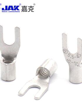 SNB5.54S开口-铜鼻接线ITN头M4压螺口冷叉形紫铜接线端子电源快接