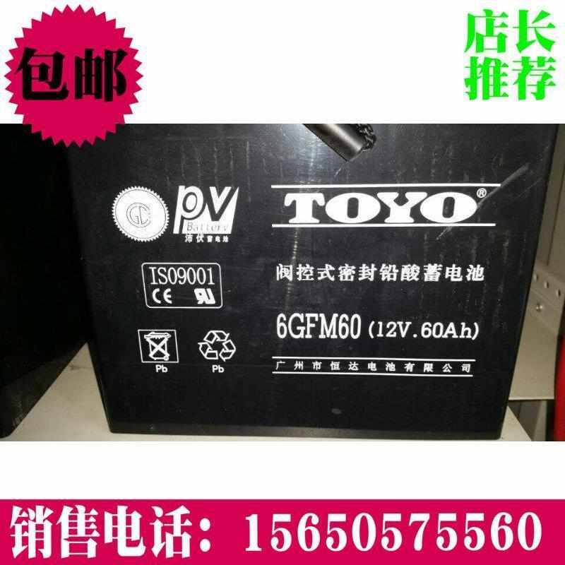 东洋蓄电池6GFM60送货上门 东洋12V60AH直流屏UPS东洋太阳能专用