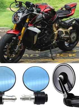 适用MV奥古斯塔F3675/RC改装复古手把堵平衡端子手把镜车把镜