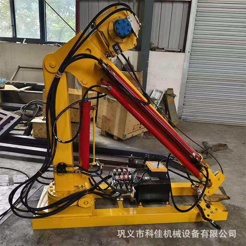车载吊机小型提升机12v24v货车车用吊机 1吨随车吊便携液压小吊机