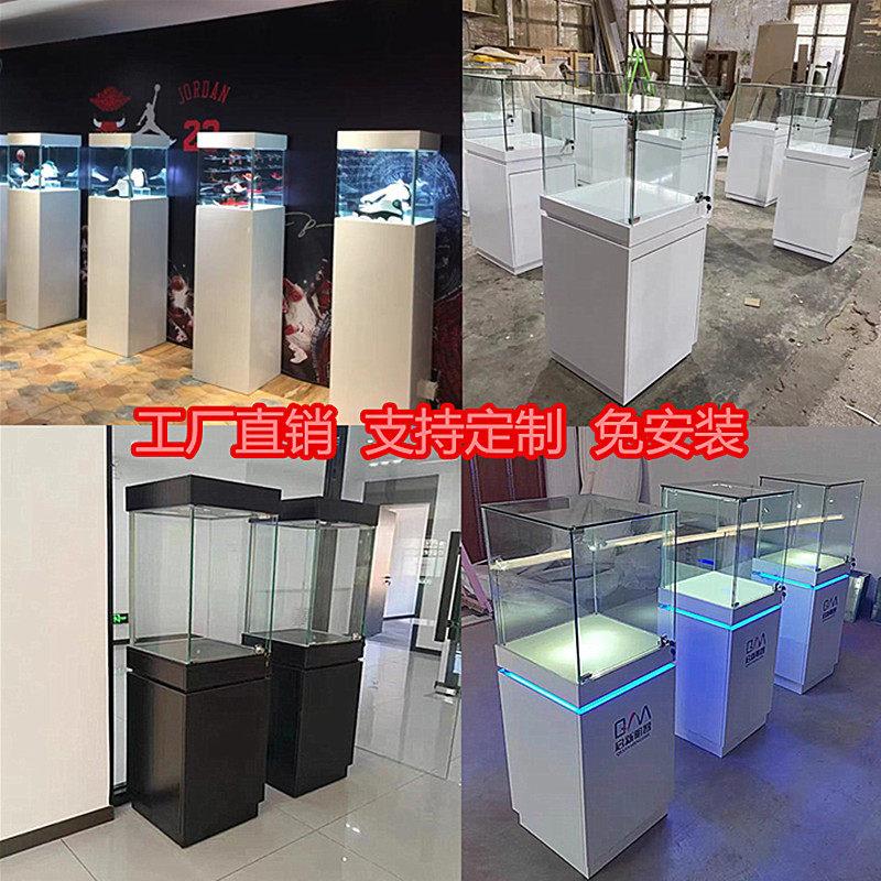 玻璃展示柜珠宝首饰古董玉器产品道具展示柜博物馆木质玻璃罩柜台