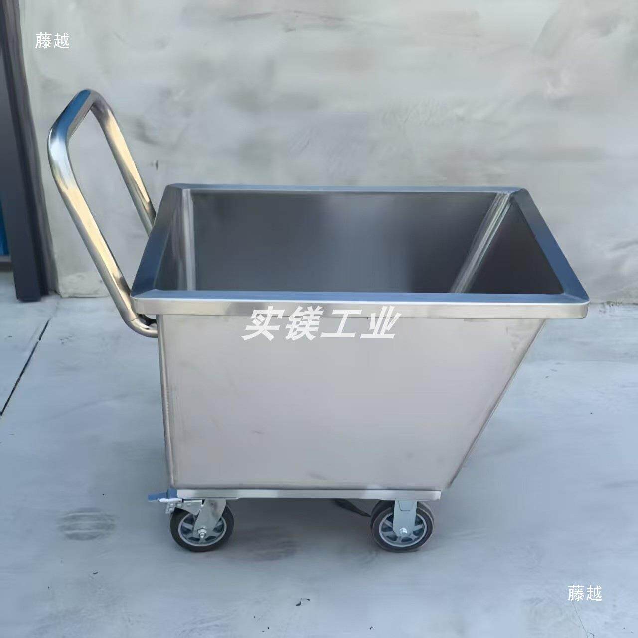 不锈钢翻斗车手商用斗LPB面粉车洁车净推车料接料车物料车