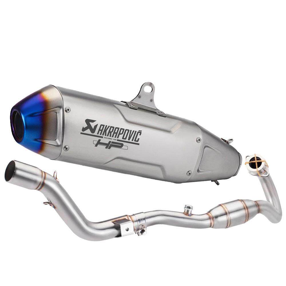 越野摩托排气管改装分体前段尾段CRF250RCRF250Rally12-20