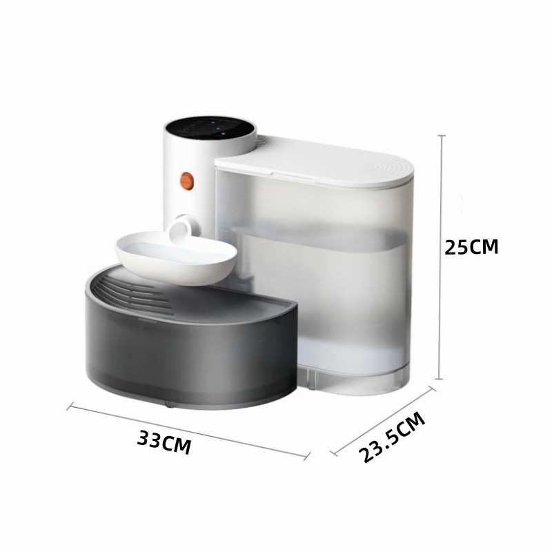 饮水机新款水器式猫咪智能引力宠狗狗喝水无线饮水机碗有喂倾倒