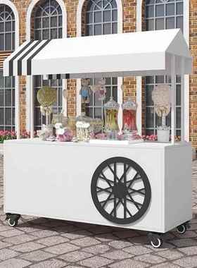 网红车地DDI餐摊花车摆摊小推夜市车促台销售货车户外移动小吃摊