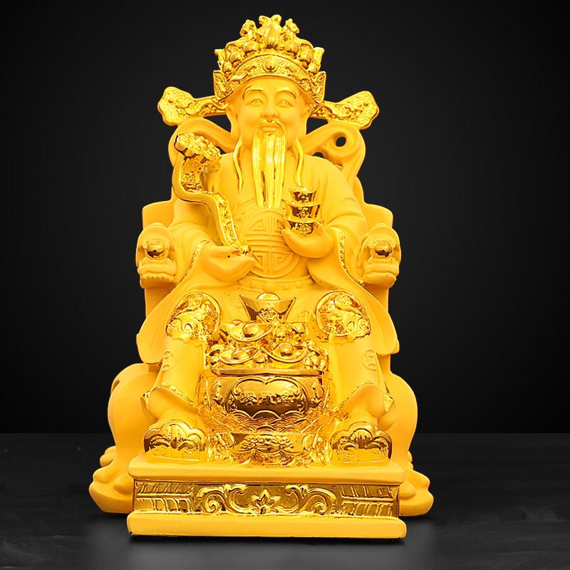 文财神爷摆件佛像供奉招财家居用品客厅玄关公司店铺开业乔迁礼品