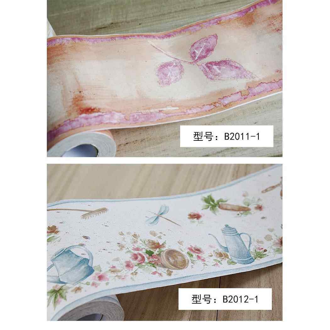 水果鲜花 爱花PVC自粘腰线贴 家具装饰墙纸 卧室客厅贴纸 腰线贴