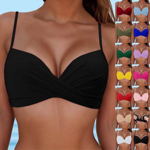 Bikini Top Women's Split Swimsuit Hard Cup Swimsuit Print