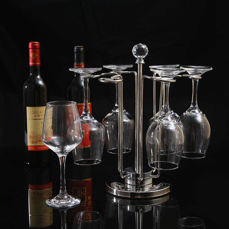 创不锈钢六挂葡萄酒高意脚杯架酒欧式旋转物XB222吊挂架子香槟置