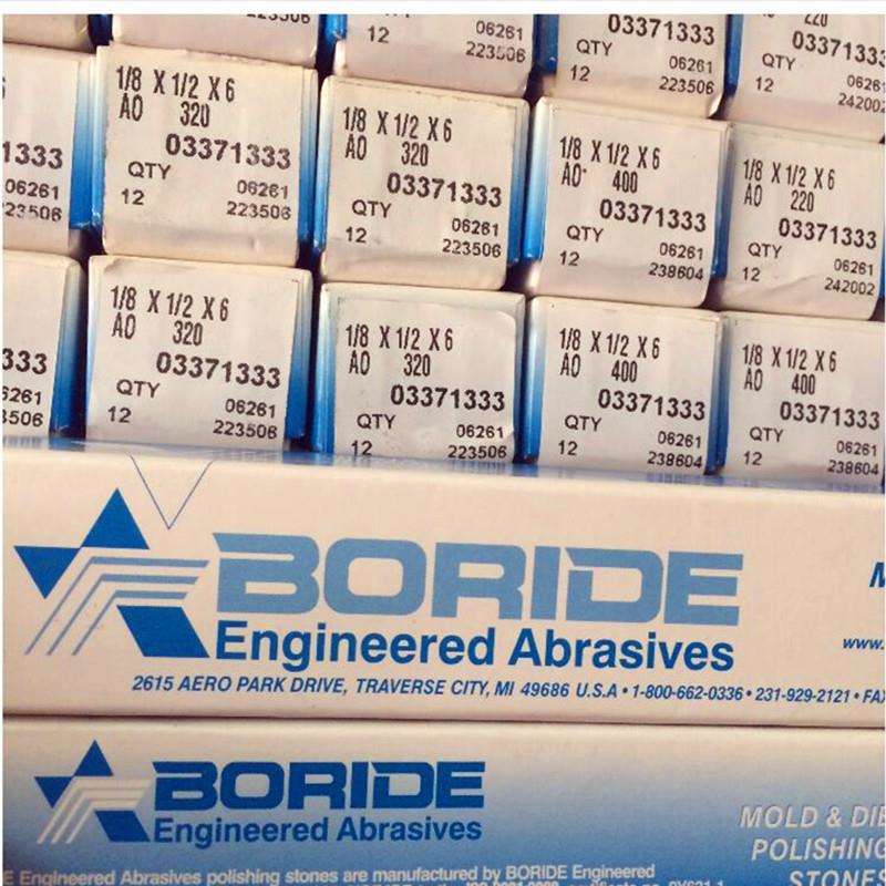 工厂供应BORIDE USA必宝油石模具抛光研磨油石油石白色