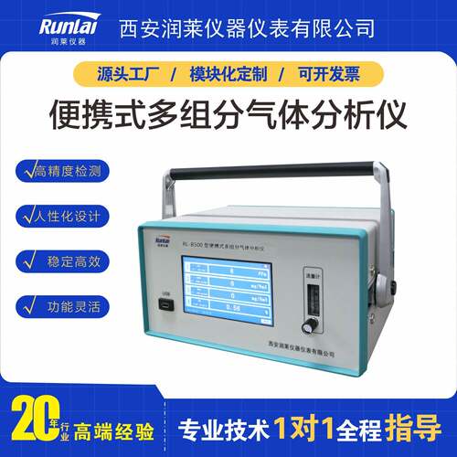 源头厂家多组分气体分析仪精度智能便携式工业co/co2/CH4分析仪