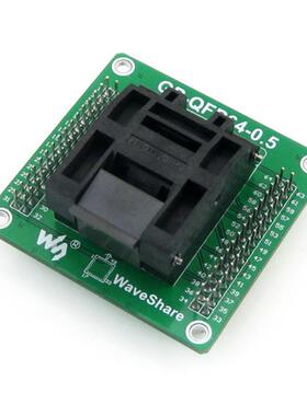 QFP64TQFP64IC51-0644-807通用测试座带排针微雪GP-QFP64-0.5