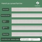 pu线条法式 饰 搓衣板线水滴线钢琴线波浪板吊顶客厅彷石膏线格栅装