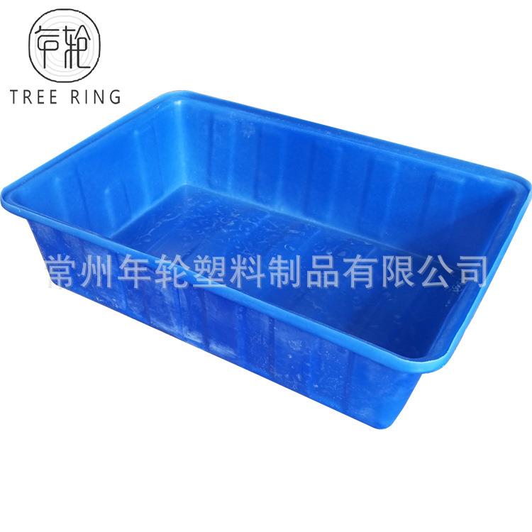 120L牛筋料滚塑方箱周转箱水产养殖蔬菜种植储水塑料方盆高强度