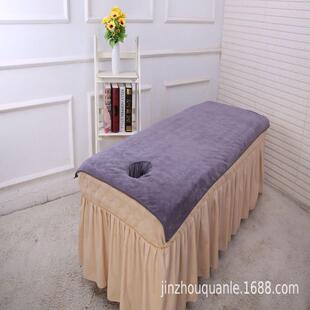 美容床单美容院专用床单养生会所美体spa推拿按摩理疗床单带洞