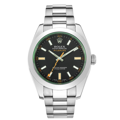 未使用绿玻璃[9.9新]劳力士MILGAUSS钢自动机械手表男表116400