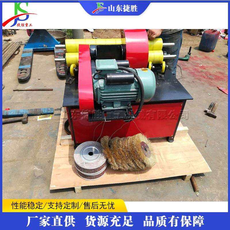 金属管材表面抛光设备 立式直管外圆打磨机 铁艺家具圆管除锈设备