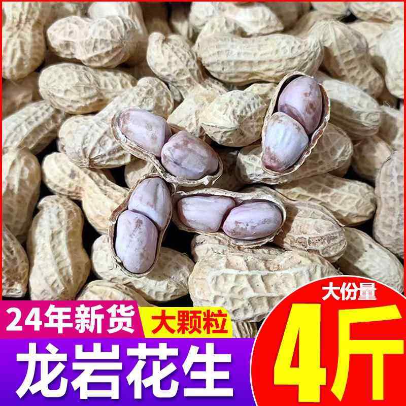 24年新福建水煮白皮花生3斤晒干蒜香五香原味农家盐咸干带壳炒货