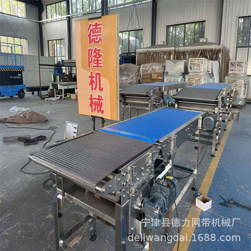 塑料拉条输送机带孔金属网带输送线温链网式传送带烘干炉输送线