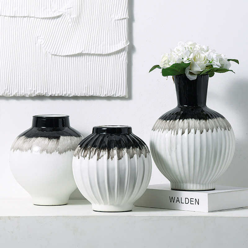 雨彤简约现代新中式陶瓷花瓶摆件样板房家居书房储物罐装饰工艺品,家居饰品,花瓶,淘宝优惠券,粉丝福利购,淘宝优惠卷
