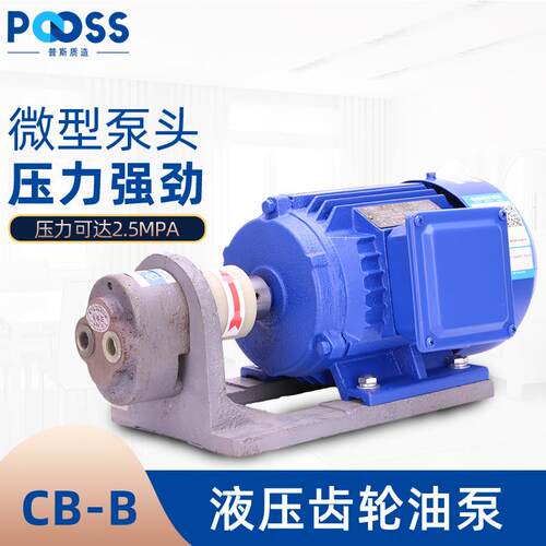 普斯CB-B高压齿轮油泵增压循环液压铜芯电机高扬程油泵压力机