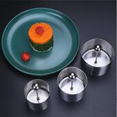 饭团模具不锈钢酒店厨师冷意菜圆形塑型模具套装 厨房烘焙蛋糕工具