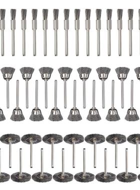 60PC 90PC钢丝刷 除锈打磨 电磨刷子