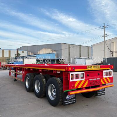 供应非洲 3轴40ft集装箱平板半挂车 平板半挂车 散货运输半挂车