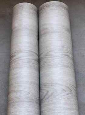 特厚IAK带气复古做旧自灰色装饰膜粘墙纸壁导纸原木槽纹pvc波音软