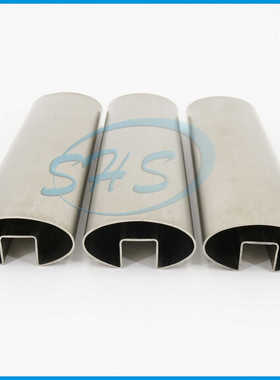 304不锈钢椭圆凹槽60X40(20X20)X1.5 抛光表面 栏杆扶手用