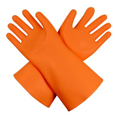 安全487牌一级绝手套缘10KV带电橡作用天然胶手型电工耐业高压