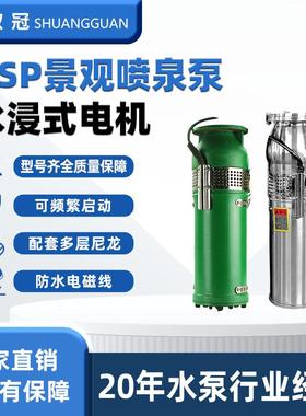 厂家直供QSP(F)景观喷泉泵铸铁三相大流量潜水泵高扬程音乐喷泉泵