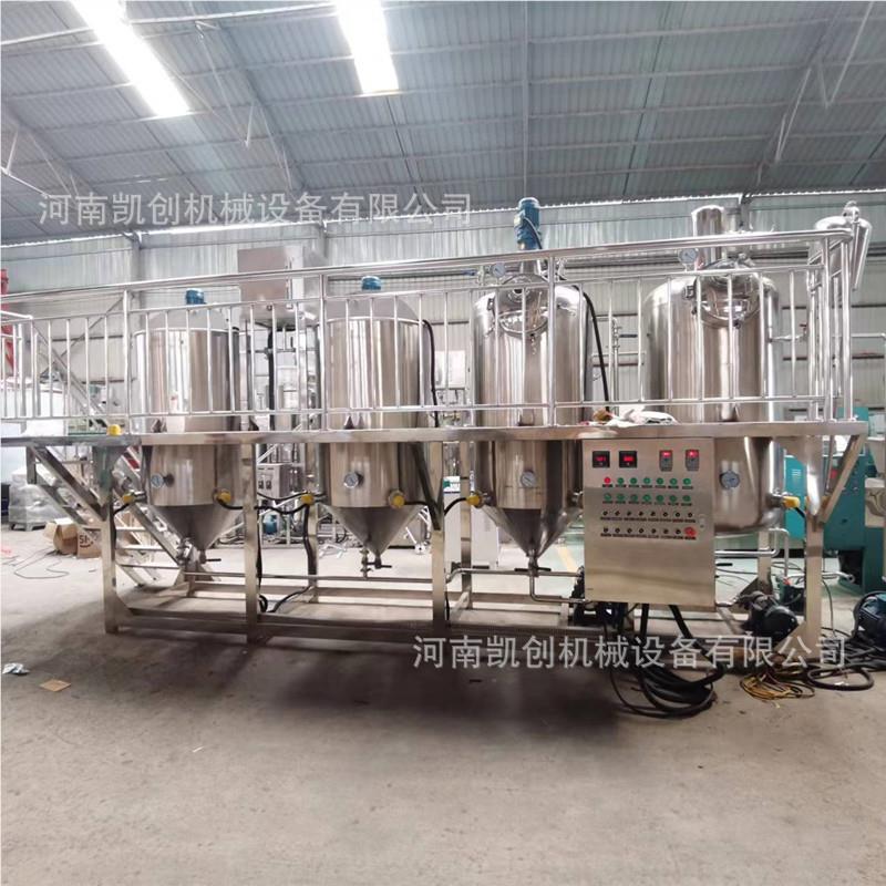 坊用大型精炼设备菜籽大豆油脱磷工脱蜡精炼罐精棕榈油油加炼机