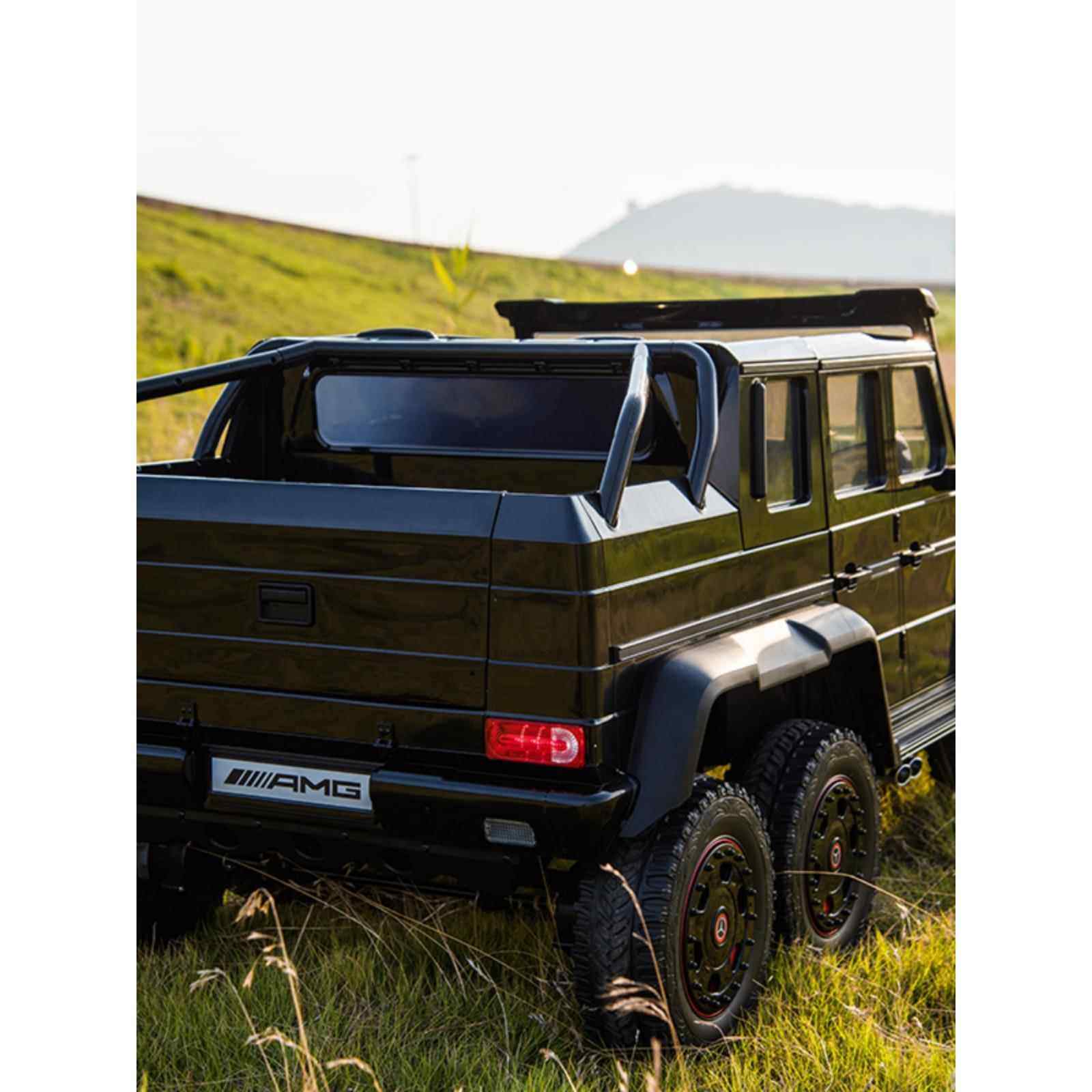 高档正奔驰g坐63 六带驱遥控双人版座儿童电动车宝宝大g越野可大