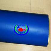 黑色背景鱼缸蓝色纸鱼缸贴纸鱼龙壁画背景色带纯贴胶白贴纸