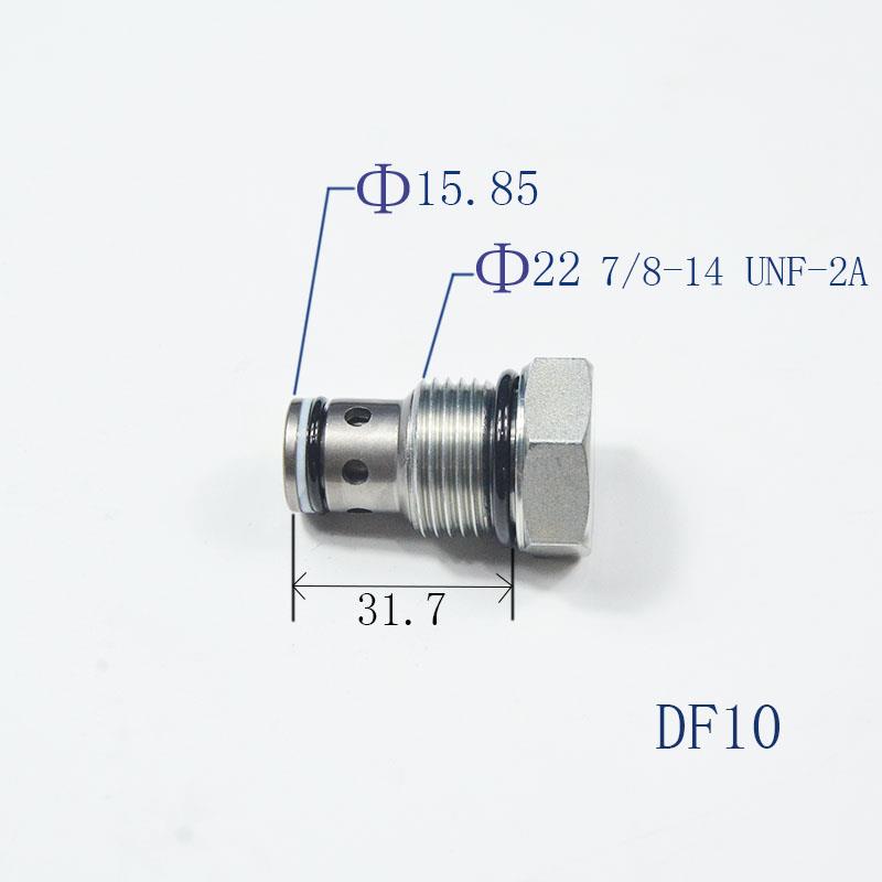 特价五金DF10油缸配件液压插装液压止逆阀螺纹7/8-14UNF保压