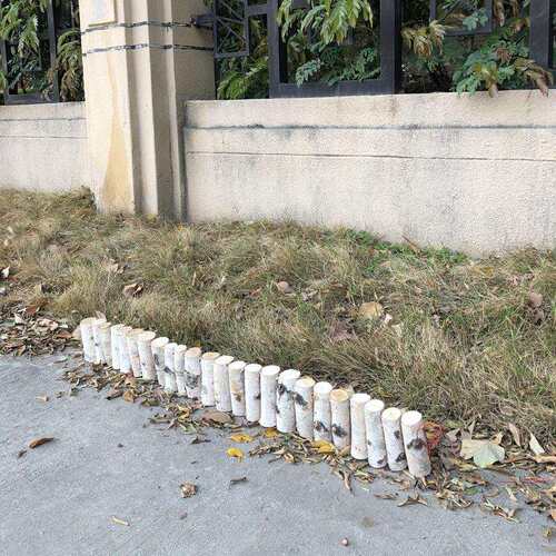 小篱笆造景小摆件白桦木小栅栏花盆围栏室内花园庭院装饰 围栏木