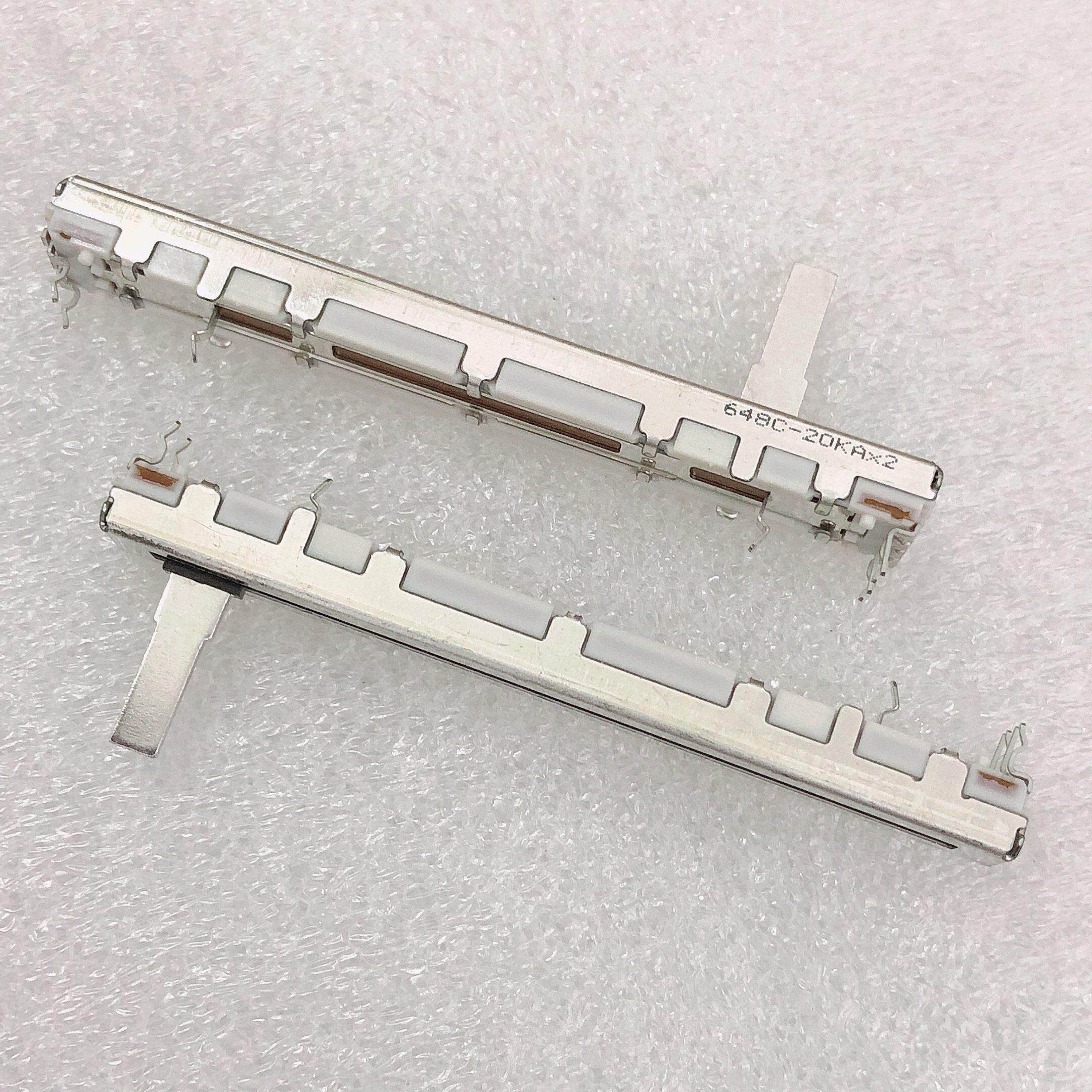 原装ALPS山叶mg12调音台音量75MM滑动推杆直滑电位计双联A20KX2
