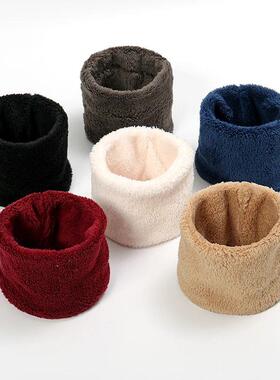 Winter Faux Circle Warmer Thick Chunky Scarf Woman For Neck