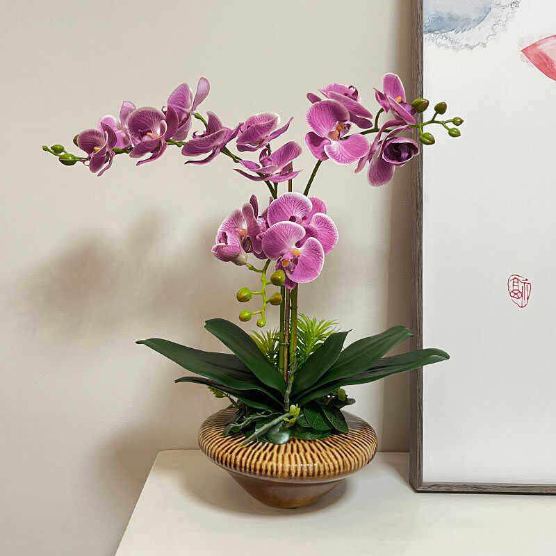 采购产品高端人造花,新中国风,蝴蝶兰婚庆礼品,样板房,办公软
