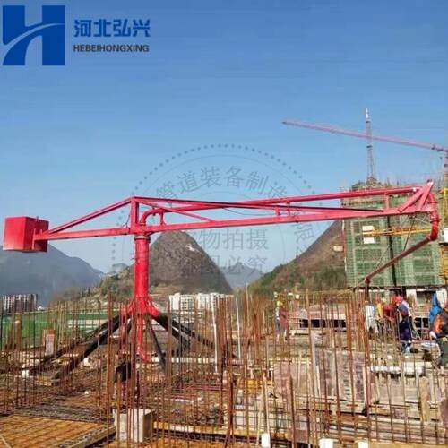 高层建筑固定布料机 12米 15米 18米框架式手动布料机