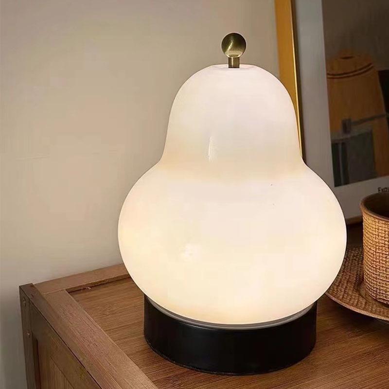 日式奶油小装梨子台客厅书IQQ房充电触摸便携饰灯氛围灯卧室床头