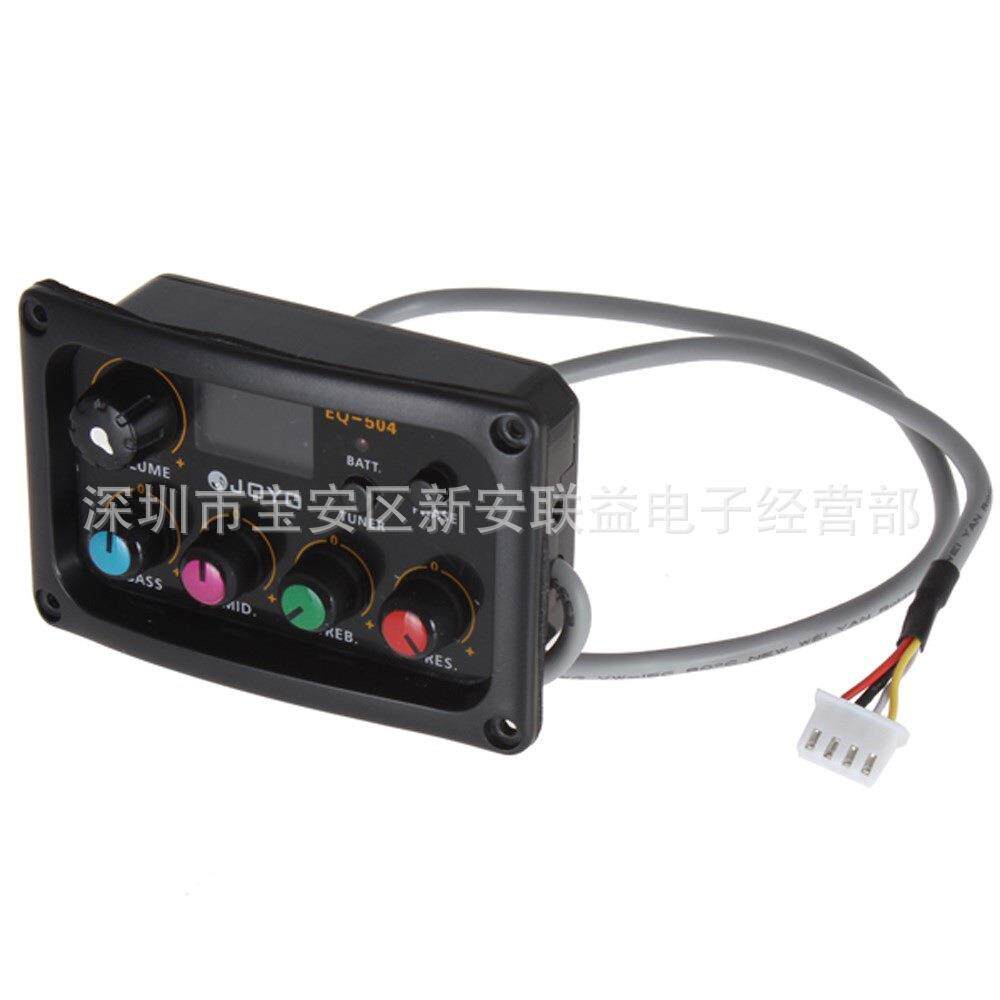 JOYO EQ-504带校音四段EQ拾音器民谣吉他扩音校音器带调音配硬棒