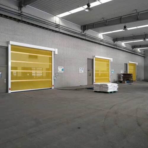 食品原料车间安装快速卷帘门、防虫、透气网格速门、厂家直销