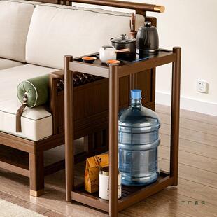 阳台小茶桌茶水柜置物架侧边柜可移动沙发边几实木迷你茶台小茶几