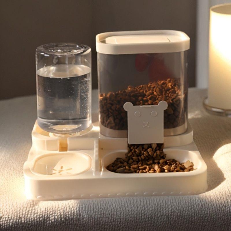 猫咪狗狗饮水机自动一体喂食宠物碗自动喂水器喝水神器喂食二合一