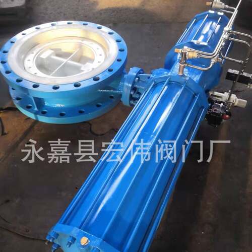 厂家推荐涡轮法兰蝶阀D643H-10C-DN150气动铸钢法兰蝶阀